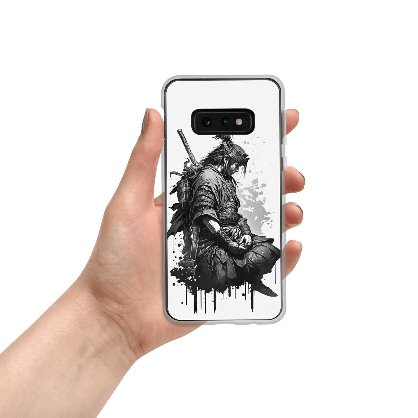 Clear Mobile Case for Samsung® | Meditating Samurai Japanese Art