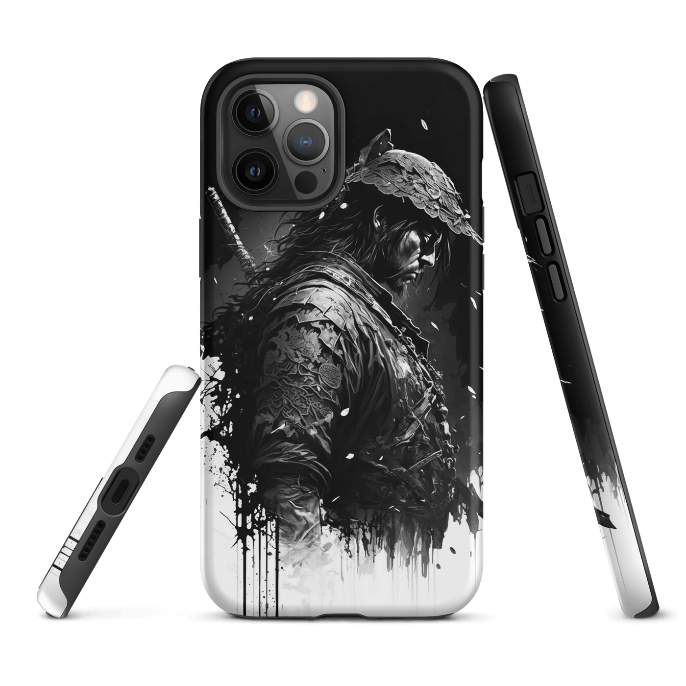 Tough Mobile Case for iPhone® | Samurai 1 Black'n White Japanese Art
