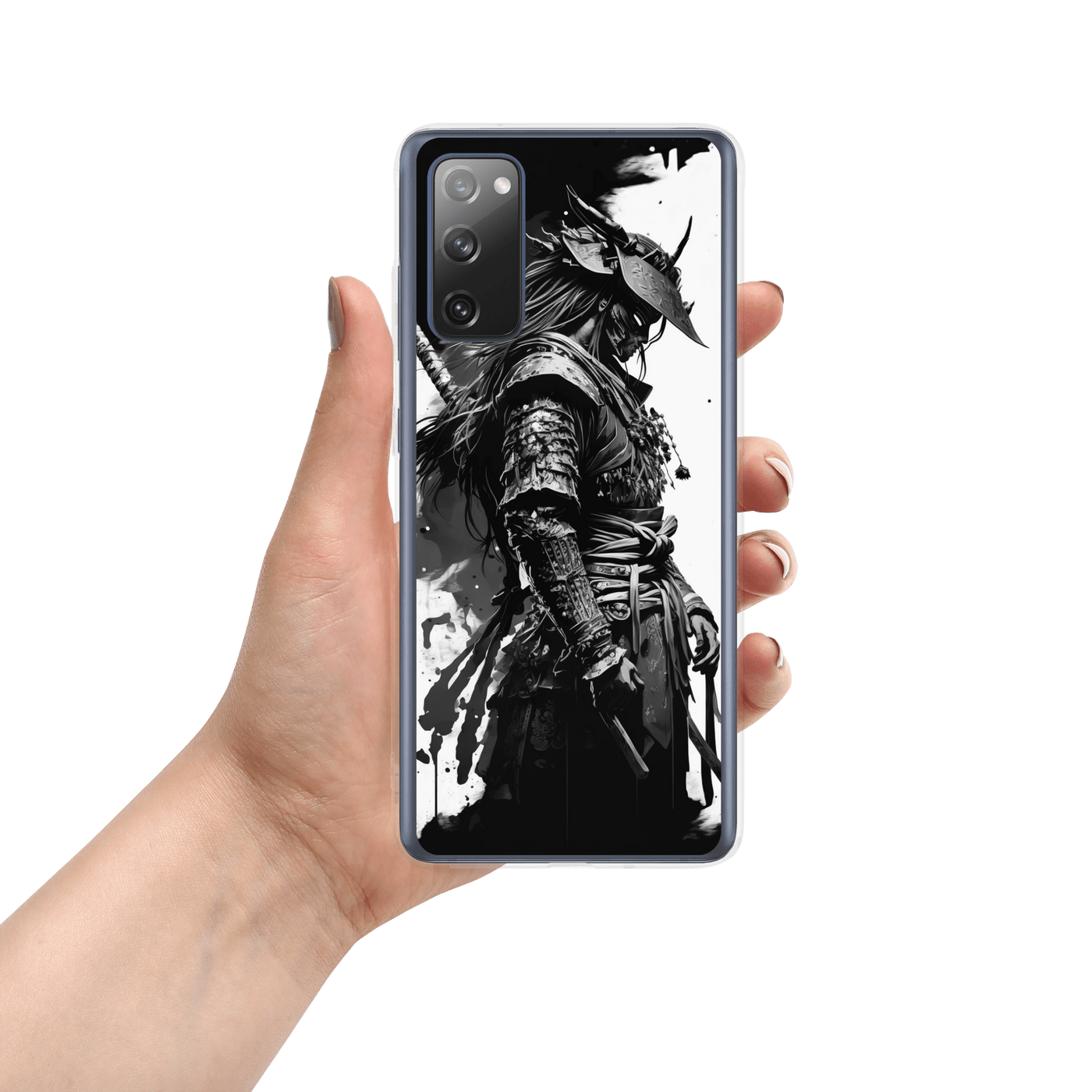 Clear Mobile Case for Samsung® | Samurai 2 Black'n White Japanese Art