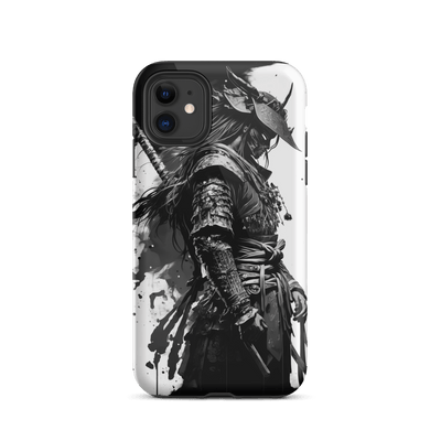 Tough Mobile Case for iPhone® | Samurai 2 Black'n White Japanese Art