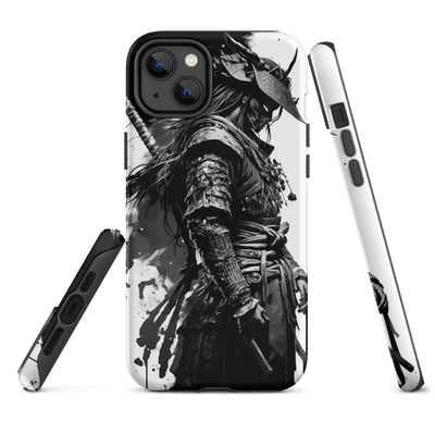 Tough Mobile Case for iPhone® | Samurai 2 Black'n White Japanese Art