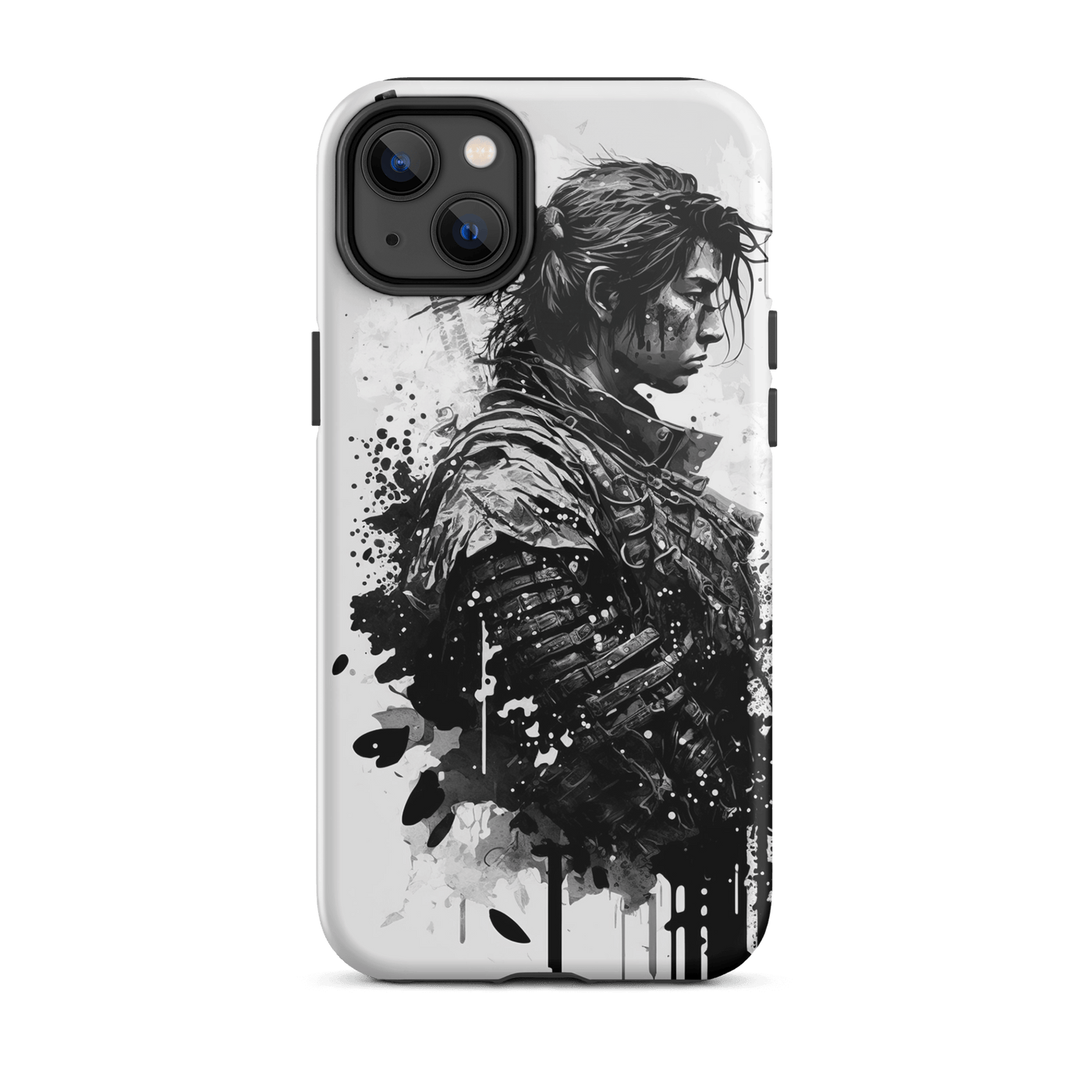 Tough Mobile Case for iPhone® | Samurai 3 Black'n White Japanese Art