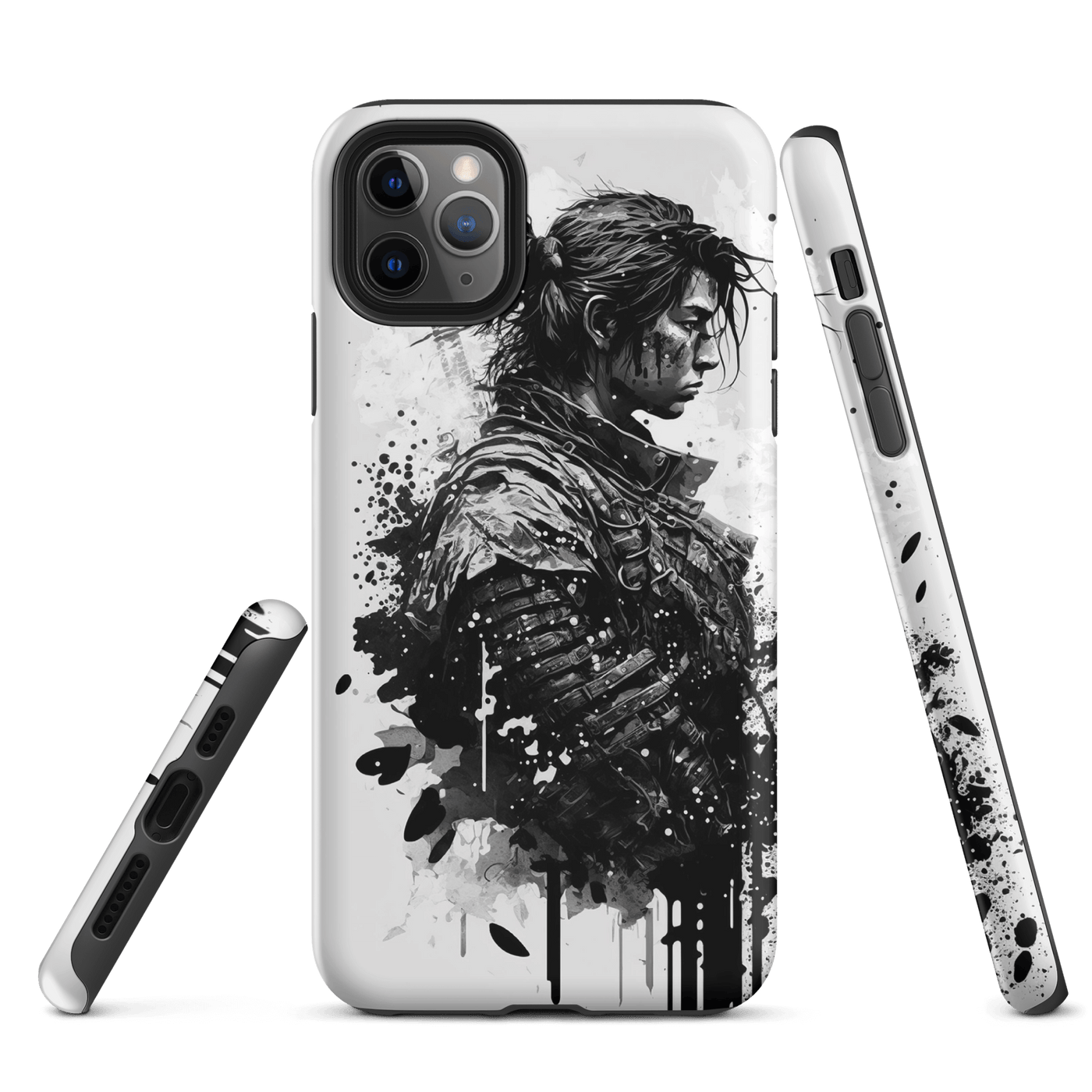 Tough Mobile Case for iPhone® | Samurai 3 Black'n White Japanese Art