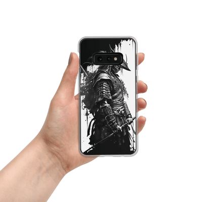 Clear Mobile Case for Samsung® | Samurai 4 Black'n White Japanese Art