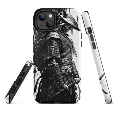 Tough Mobile Case for iPhone® | Samurai 4 Black'n White Japanese Art