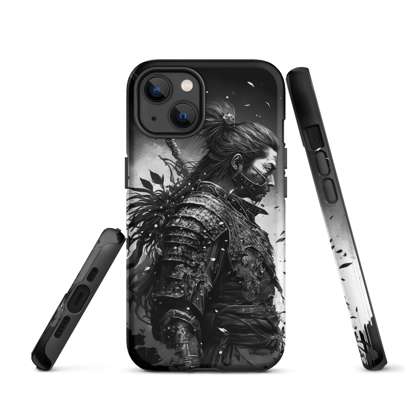 Tough Mobile Case for iPhone® | Samurai 5 Black'n White Japanese Art