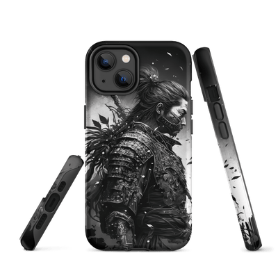Tough Mobile Case for iPhone® | Samurai 5 Black'n White Japanese Art