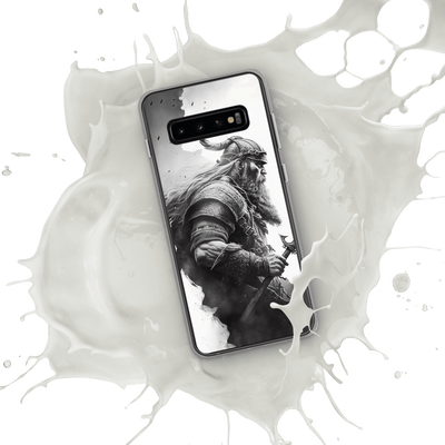 Clear Mobile Case for Samsung® | Viking Japanese Black'n White Masterpiece Art